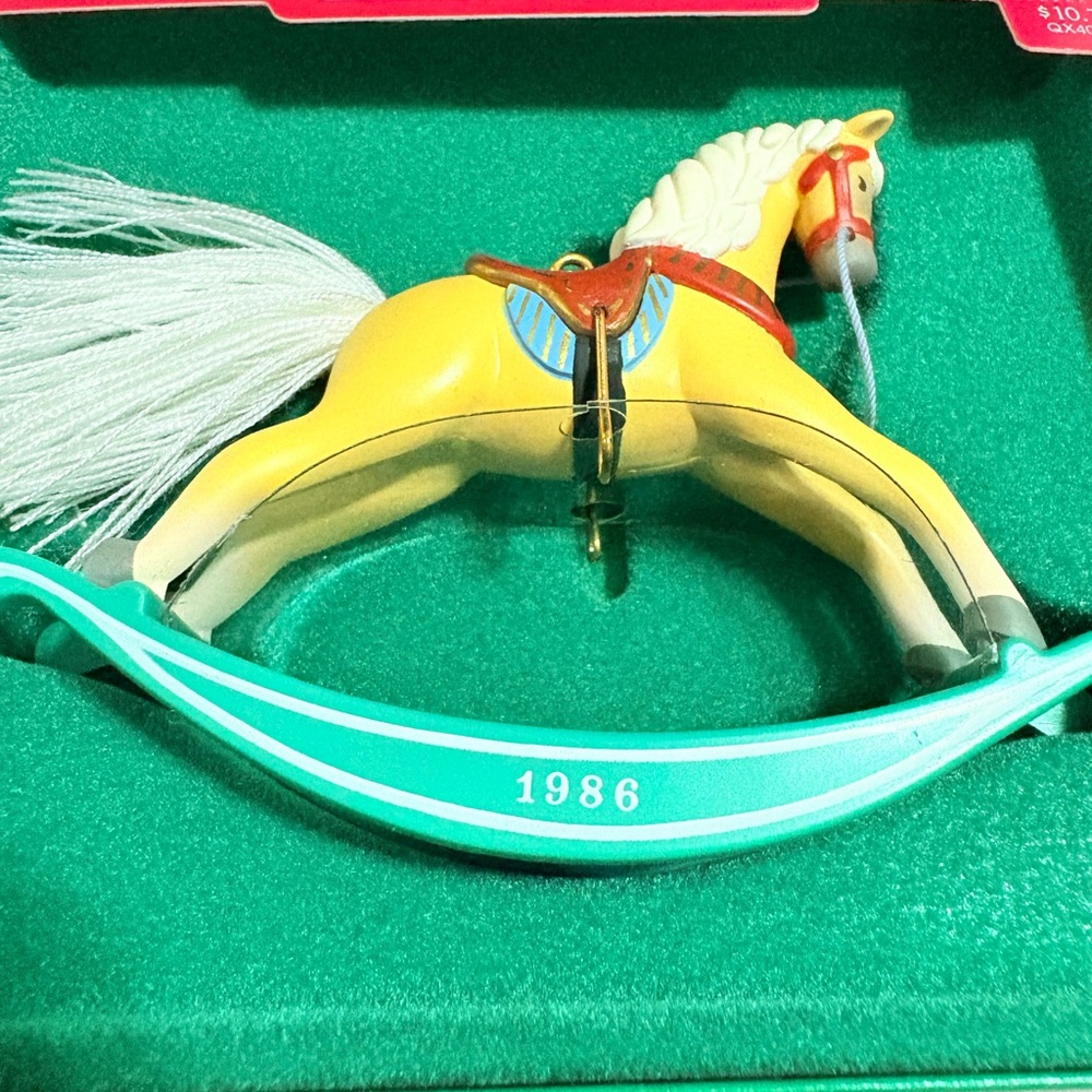 Rocking Horse Hallmark Christmas Ornament 1984 Vintage Keepsake QX435-4 - Picture 3 of 8
